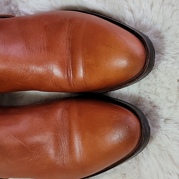 UMA sz36 Cognac Leather Riding Boots 5.5 - Picture 7 of 12